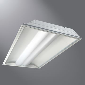 The low-profile ceiling troffers in the 
Metalux ArcLine LED Series by 
Cooper Lighting generate a natural, soft light. The dimmable luminaires use at least 40% less energy than a conventional three-lamp fluorescent troffer. Available in four sizes—1' square, 1' by 4', 2' square, and 2' by 4'—the fixture uses 3000K, 3500K, or 4000K LEDs with a color rendering index exceeding 85. 
cooperindustries.com