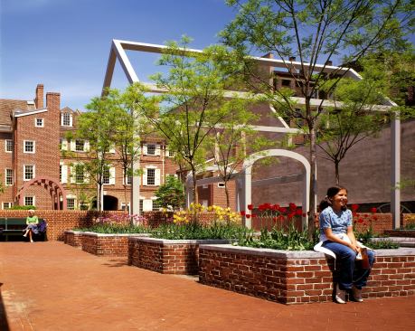 Franklin Court, 1976, Independence National Historical Park, Philadelphia.