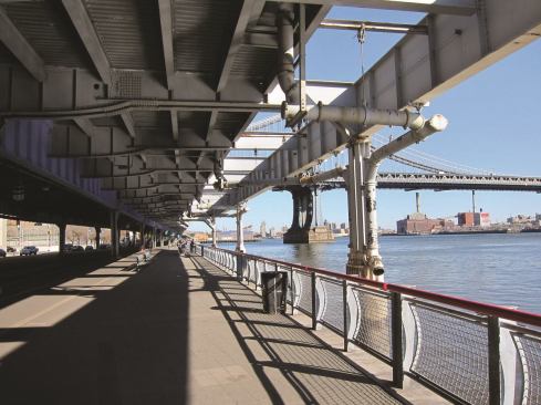 East River waterfront, current conditions.