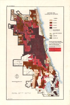 Redlining map, Chicago (1938)