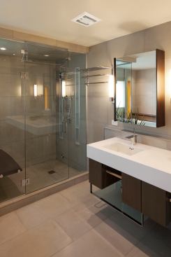 The Energy Star-rated 
WhisperGreen LED ventilation fan/light from 
Panasonic, which will be launched at the 2013 International Builders’ Show in January, offers spot and/or whole house ventilation for cleaner indoor air quality, the company says. The LED light fixture provides added illumination with maximum energy-efficient light output, using about 75% less energy than a traditional incandescent bulb. The fan also includes a built-in motion sensor, variable speed controls, and a delay timer. 
panasonic.com/ventfans.