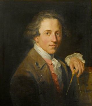 “Portrait of a Young Artist,” namely John Soane, painted by Christopher William Hünnemann in 1776