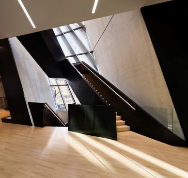 Interior, showing circulating stair.