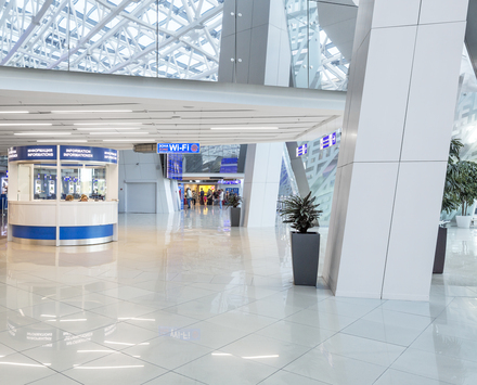 "We had to work with the existing size and architecture of the building that was built in the former Soviet Union era. The idea of the project was to create an entirely new interior space with a modern, light and airy architecture within the boundaries of the existing building.”