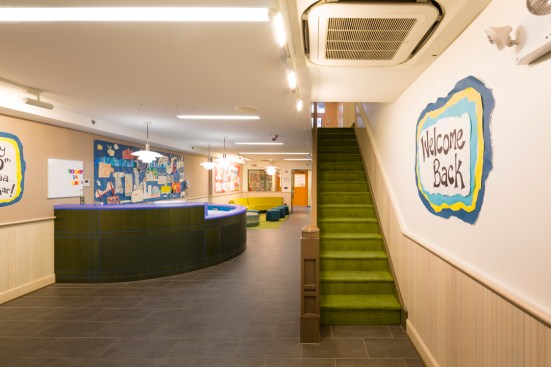 A+new+reception+desk+provides+plenty+of+space+for+all+required+functions+of+the+receptionist.++The+desk+itself+becomes+both+a+sculptural+element+and+a+control+point+for+the+lobby%2c+helping+to+smooth+circulation.
