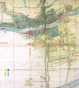 Old map of Yukuhashi City