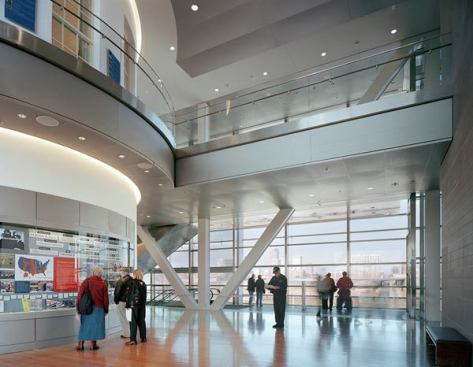 Exhibitions were designed by Ralph Appelbaum.