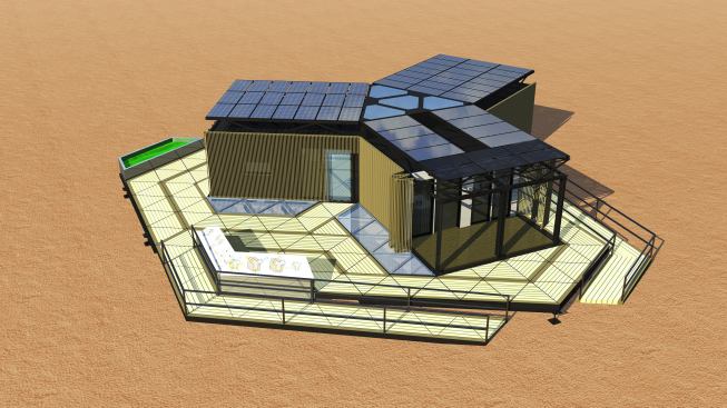 Team China: Tongii University 2011 Solar Decathlon House rendering