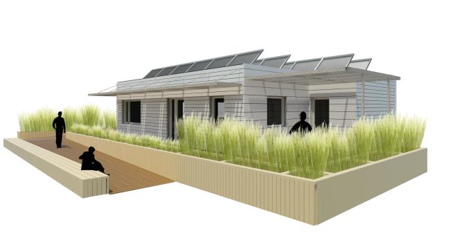 The University of Illinois at Urbana-Champaign 2011 Solar Decathlon House rendering