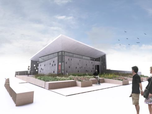 Team New Jersey: Rutgers - The State University of New Jersey and New Jersey Institute of Technology 2011 Solar Decathlon House rendering