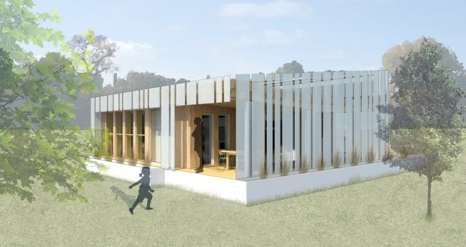 The Ohio State University 2011 Solar Decathlon House rendering