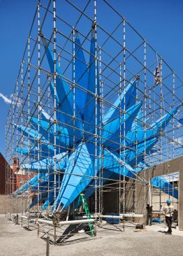 Wendy, designed by Young Architects Program winner HWKN, on display in the courtyard of MoMA PS1 in Long Island City, N.Y.