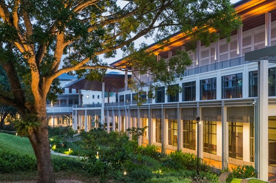 Central courtyard and walkway