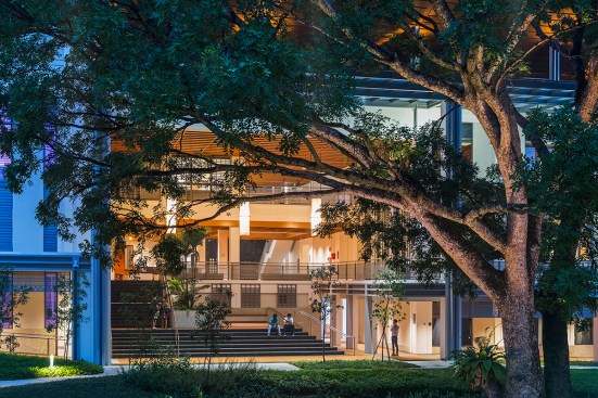 A campus gathering space called the Agora