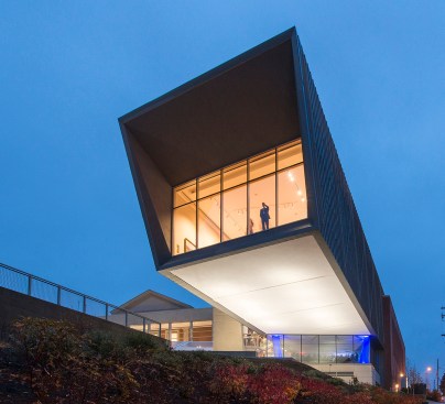 Exterior of cantilever addition