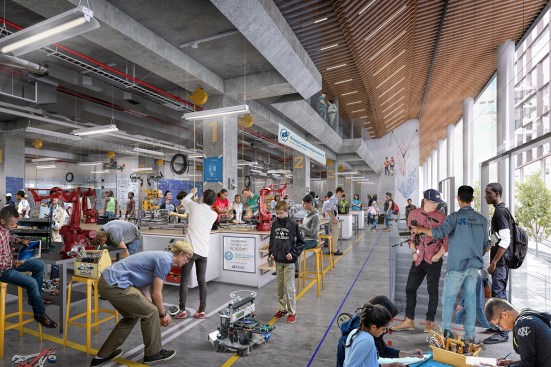 Rendering of makerspace