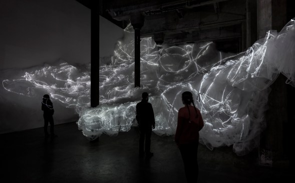 Roil, Christine Sciulli installation at Smack Mellon