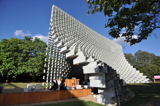 The 2016 Serpentine Gallery Pavilion in London, designed by Bjarke Ingels Group (BIG)