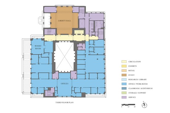 Third-floor plan