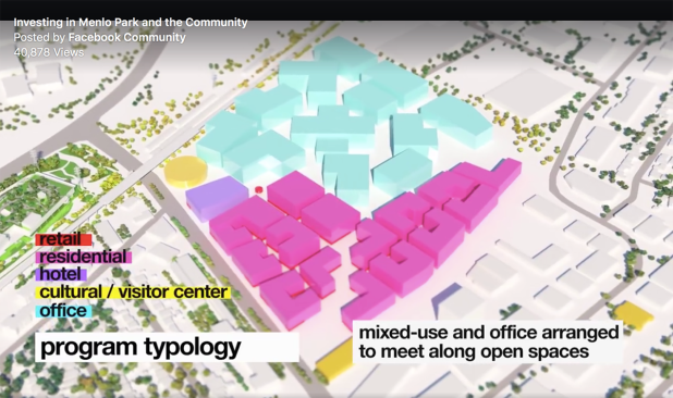 Screenshot from "Investing in Menlo Park and the Community" video posted by Facebook Community