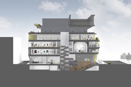 Cross Section Perspective from Lenox Avenue