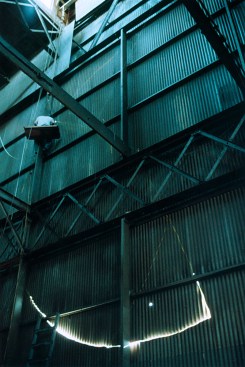 Gordon Matta-Clark making Day’s End (Pier 52), 1975