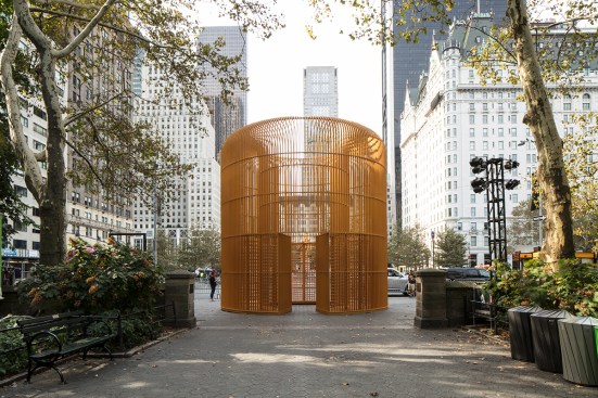 Ai Weiwei "Gilded Cage," 2017 Mild steel and paint Courtesy Ai Weiwei Studio/Frahm & Frahm