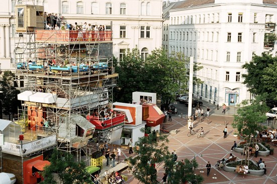 Peter Fattinger, Veronika Orso, Michael Rieper, and students from the Vienna University of Technology, Institute of Architecture and Design, add on. 20 höhenmeter, 2005, Vienna, Austria.