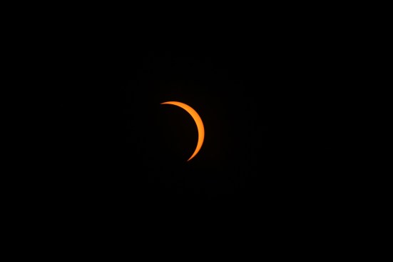 The 2017 Solar Eclipse at plus 15 minutes as seen by Brian Robertson from the Shaw Nature Reserve in Gray Summit, Mo.