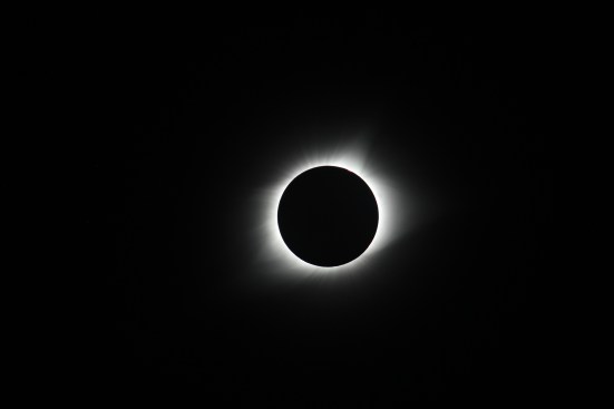 The 2017 Solar Eclipse at the moment of totality as seen by Brian Robertson from the Shaw Nature Reserve in Gray Summit, Mo.