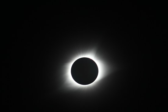 The 2017 Solar Eclipse during totality as seen by Brian Robertson from the Shaw Nature Reserve in Gray Summit, Mo.
