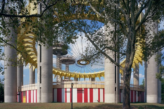 New York 1964 World's Fair, "Peace Through Understanding," Philip Johnson's New York State Pavilion (fresh paint)