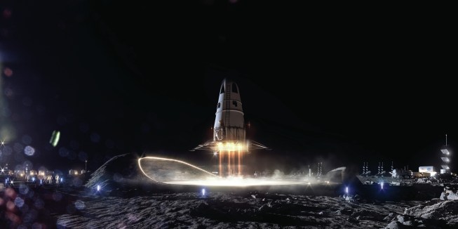 A module from the Moon Village by Skidmore, Owings & Merrill, in partnership with the European Space Agency and MIT.