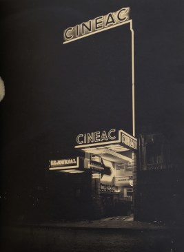 Adrienne Gorska and Pierre de Montaut, Cinéac Le Journal, Rue de Rivoli, Paris, built 1935, as included in"Vingt Salles de Cinéma" (Société française d'éditions d'art, 1937). From "The Street and the Screen: Architectures of Spectatorship in the Age of Cinema" by Craig Buckley