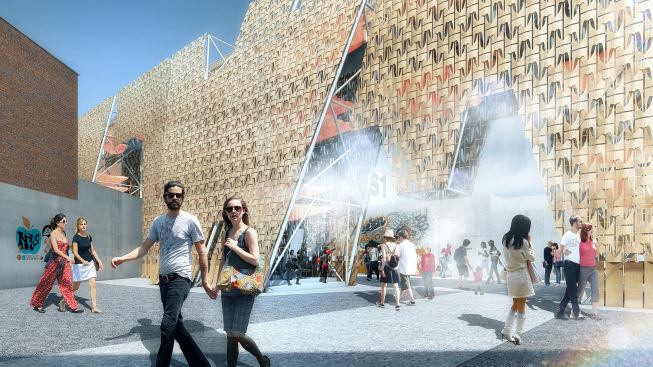 View of the south side.