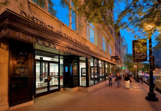 AIADC opened the District Architecture Center, a storefront space in DC's popular Penn Quarter neighborhood, that serves as a venue for exhibitions, educations sessions, and provides other resources for local architects.