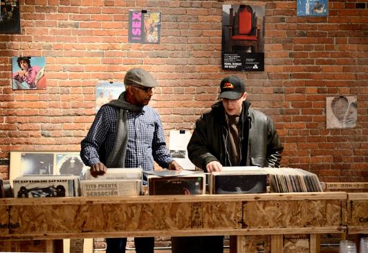 Record Store, December 2011–January 2012 Maskin says that "each guest tended to bring their world along with them to mix with the general public. Some nights it was a party, with hundreds dancing together and other nights it was a solitary experience—just you, an album, and a pair of headphones."