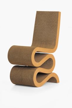 Vitra Wiggle Side Chair, designed by Frank Gehry.
