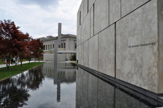 Exterior of the Barnes Foundation building in Philadelphia.