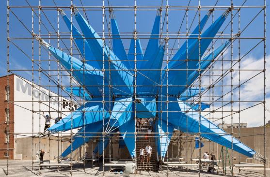 Wendy, designed by Young Architects Program winner HWKN, on display in the courtyard of MoMA PS1 in Long Island City, N.Y.