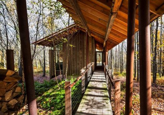 Catskills Studio, Lew Beach, N.Y., by Cutler Anderson Architects.