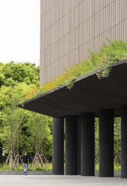 Office foundation treated as a landscape