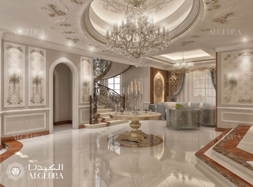 Classic style luxury villa interior design