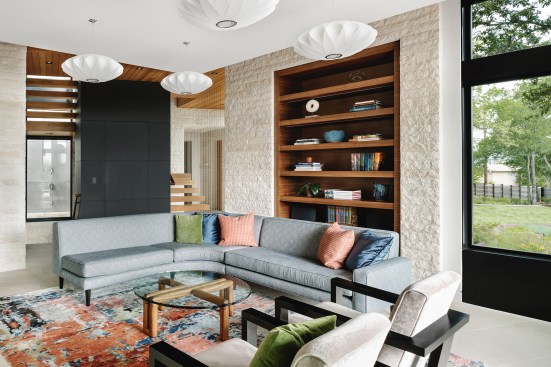 Cove House living room.