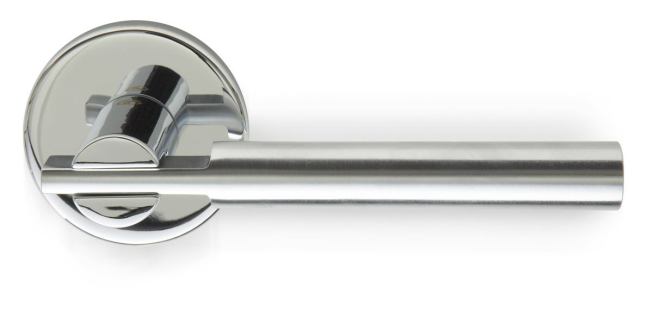 The Italian manufacturer is known for producing high-design architectural solid brass hardware. Montalba likes the H 329 Serie RB Novantacinque, which is available in various configurations. With a spring-assist built-in rosette, the product accommodates all standard and some custom backset dimensions. Valli & Valli, 212.326.8811; www.vallivalli-us.com.
