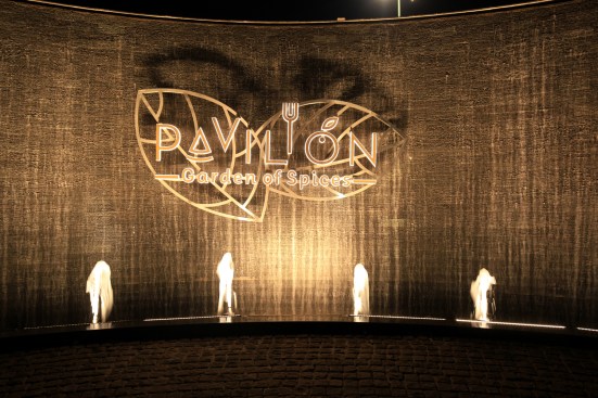  Pavilion- Garden of spices, water  wall