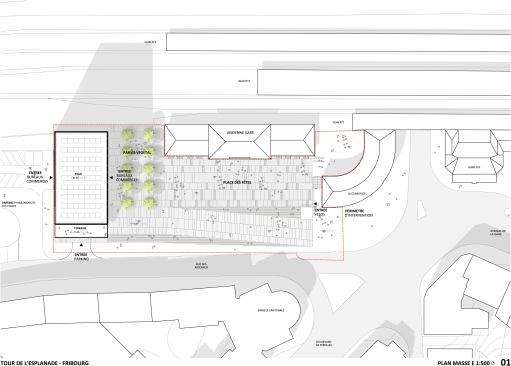 Site plan for the Esplanade Tower.