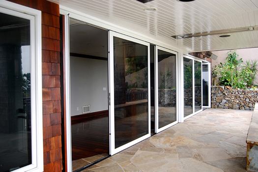 The S.93 is a custom made lift-and-slide door system that allows architects to open their homes to the outdoors. Available in wood clad, all wood, and all aluminum, the line features a track system that is recessed into the floor, leaving only a 3/16” rail exposed. The system accommodates virtually any size opening. www.panda-windows.com.