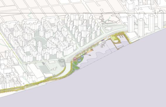 Proposed site plan for Stuyvesant Cove redevelopments as part of the East River Blueway Plan