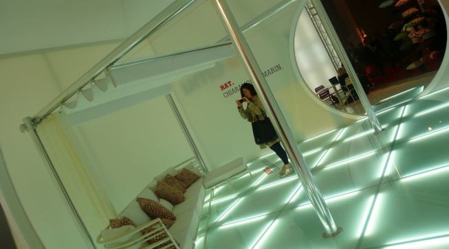 Chiaramonte-Marin's Space Odyssey environment in the Emu showroom.